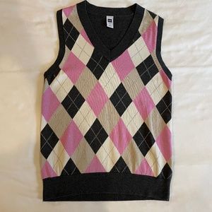 GAP Argyle Sweater Vest Size Medium